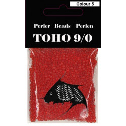 Nr. 5 Toho Broderiperle 9/0 Rød