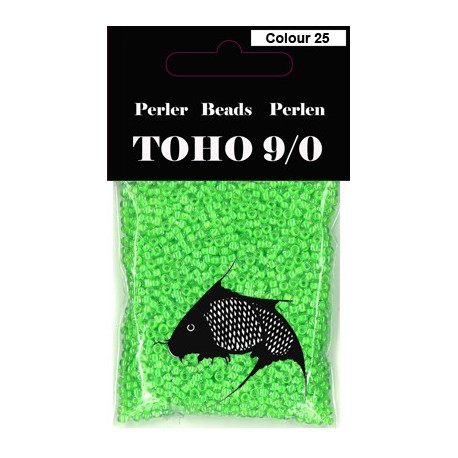 Nr. 25 Toho Broderiperle 9/0 Neon grøn