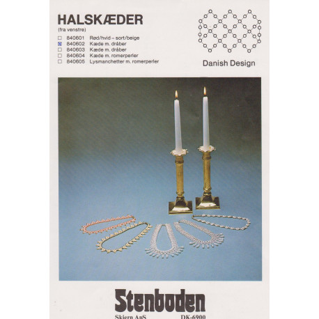 - Brugt - 1984  nr 840603 kæde m. dråbe Stenboden