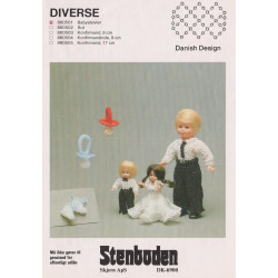 Perleopskrift nr 860503  Stenboden komfirmand 8 cm -brugt-