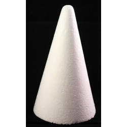12 cm Styropor kegle / top