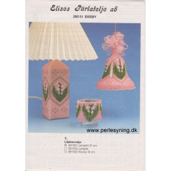 Perlemønster nr 991001 lampefod 21 cm Elises -brugt-
