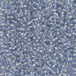 Nr 2430 Miyuki perle 9/0  himmelblå silverlined
