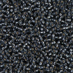 Nr 2426 Miyuki perle 9/ sort silverlined