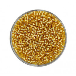 Miyuki delica 2 mm guld silverlined
