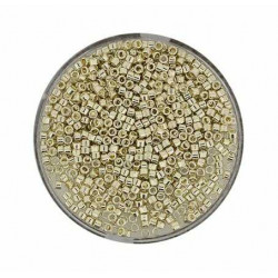 Miyuki delica 2 mm sølv 4 gram
