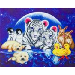 Moonlight fantasy - 40 x 50 cm diamant billede