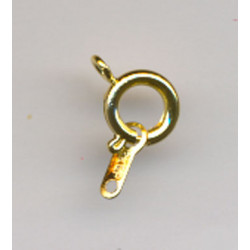 Fjederlås 8 mm guld