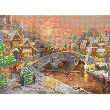 Julestemning- 65 x 90 cm XXL Diamant billede