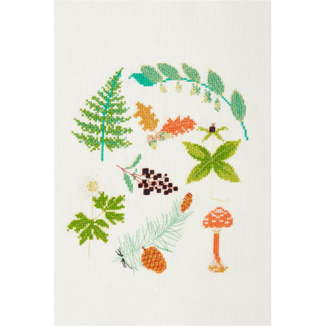 Skovblomster broderikit