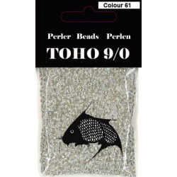 Nr 61 Toho Broderiperle 9/0 sølv
