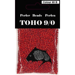Nr 65B Toho Broderiperle 9/0 rød