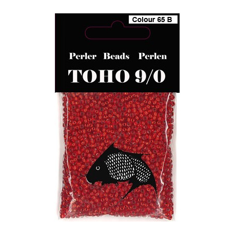 Nr 65B Toho Broderiperle 9/0 rød