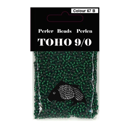 Nr 67B Toho Broderiperle 9/0 Grøn