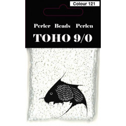 Nr 121 Toho Broderiperle 9/0 Perlemor hvid