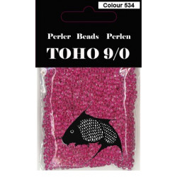 Nr 534 Toho Broderiperle 9/0 Mørk rosa