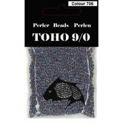 Nr 706 Toho Broderiperle 9/0 Lilla