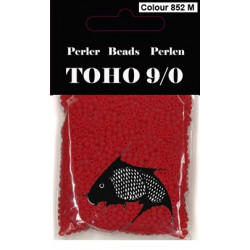 Nr 852M Toho Broderiperle 9/0 Rød mat